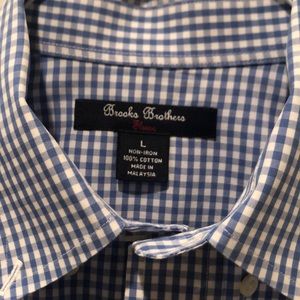 Brooks brothers checked suit shirt for boys.
